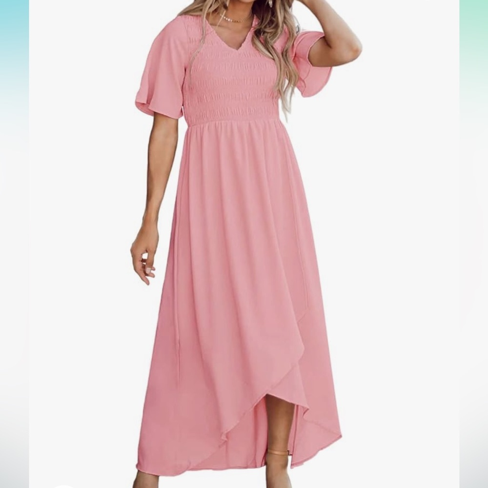 Smocked flowy dress